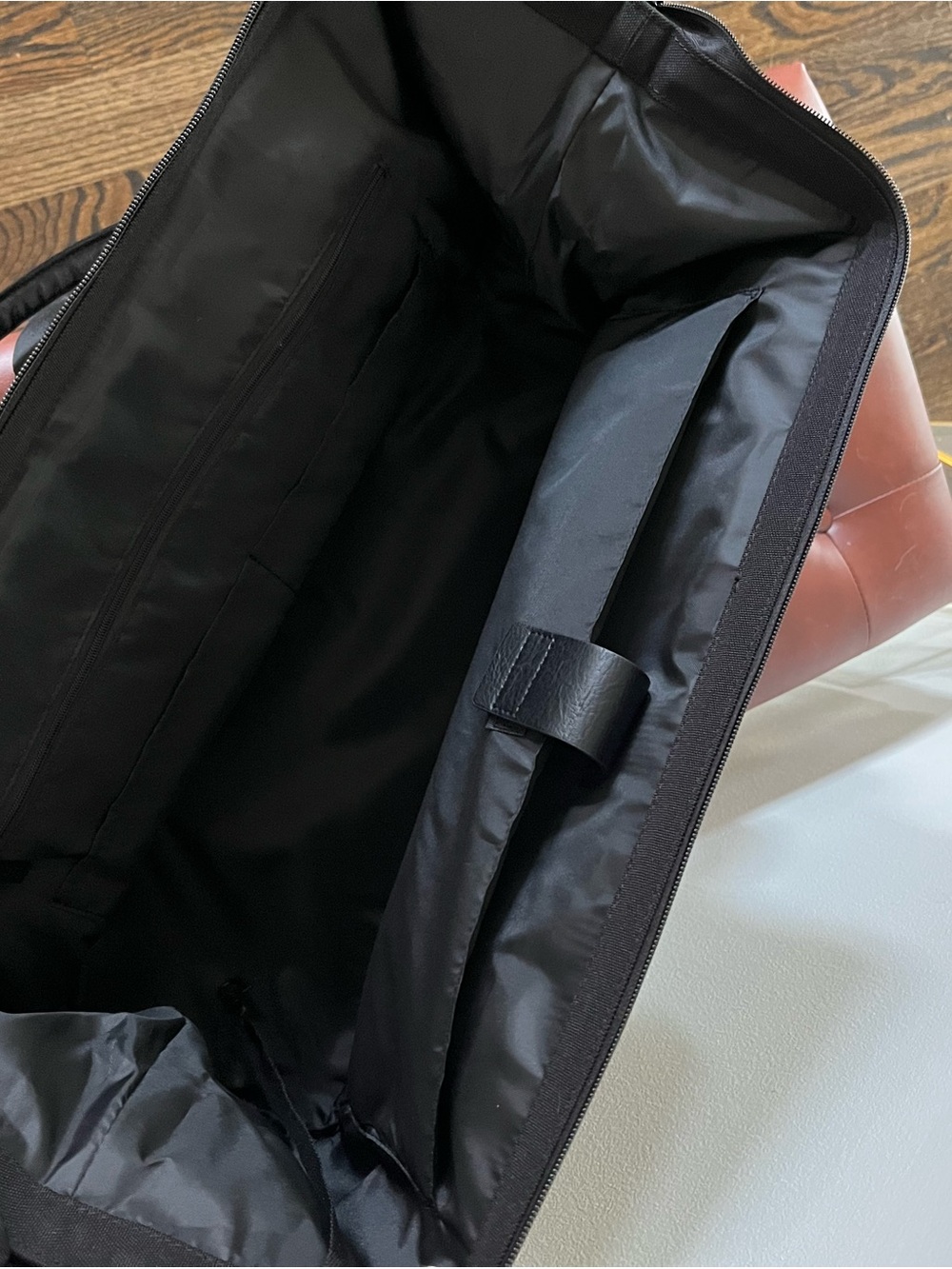 BEIS Black Weekender Dual-Compartment Travel Tote with Removable Strap - Picture 4 of 5
